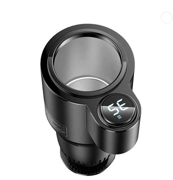 Vaso inteligente de calefacción y refrigeración para coche con pantalla digital para coche.