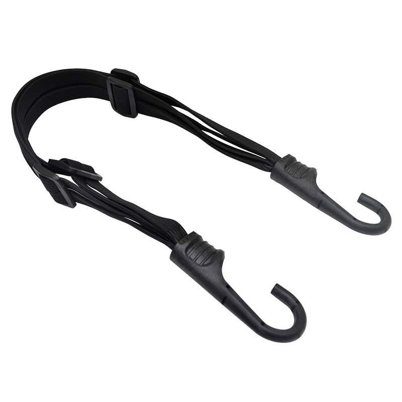 2 ganchos para motocicletas Moto Strength, correa elástica retráctil para casco y equipaje.