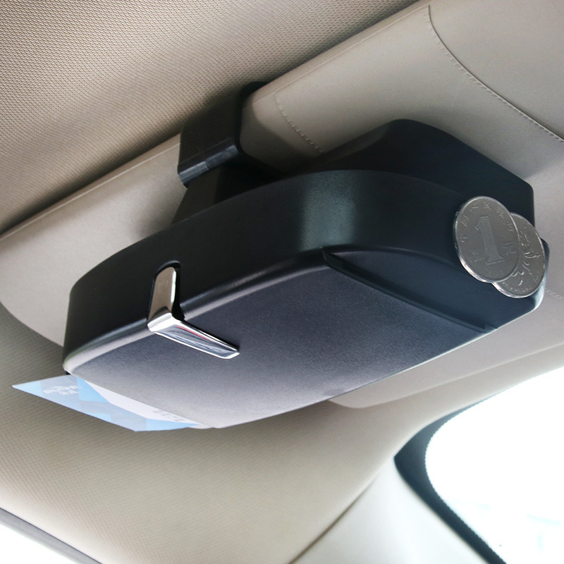 Estuche para gafas de coche / Clip para gafas en el parasol.